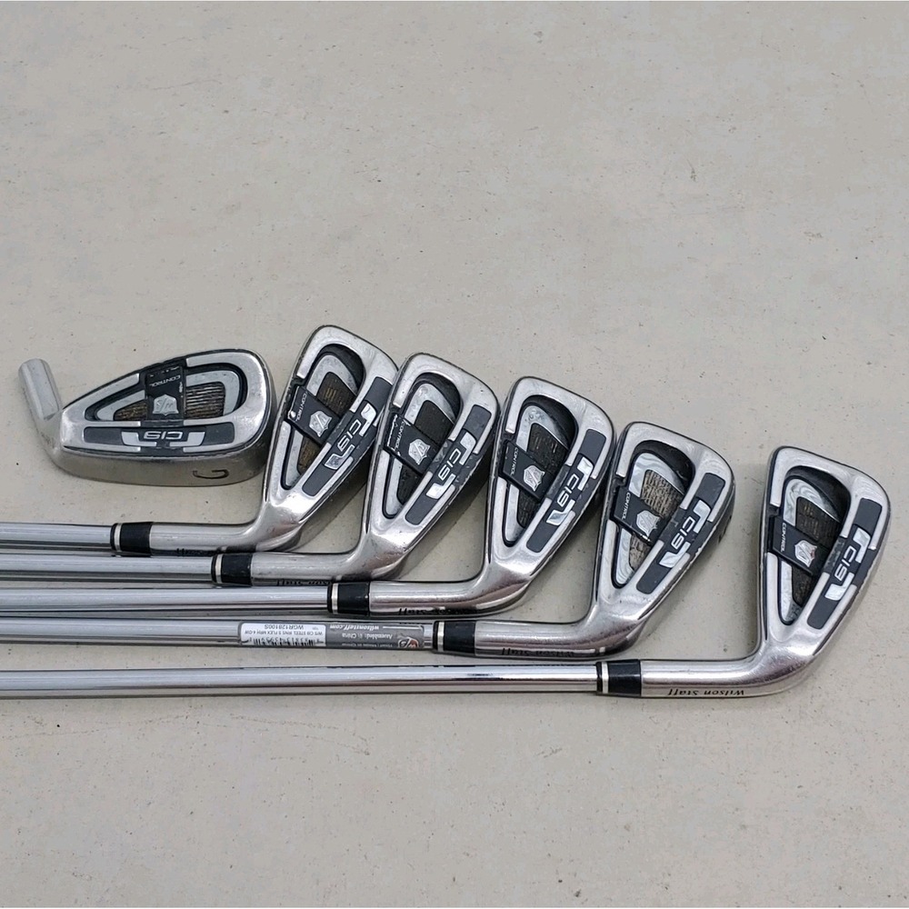 Wilson Staff CI9 Control Iron Set 4-5, 7-9 + GW S-Flex Steel Shafts - ONE BROKEN